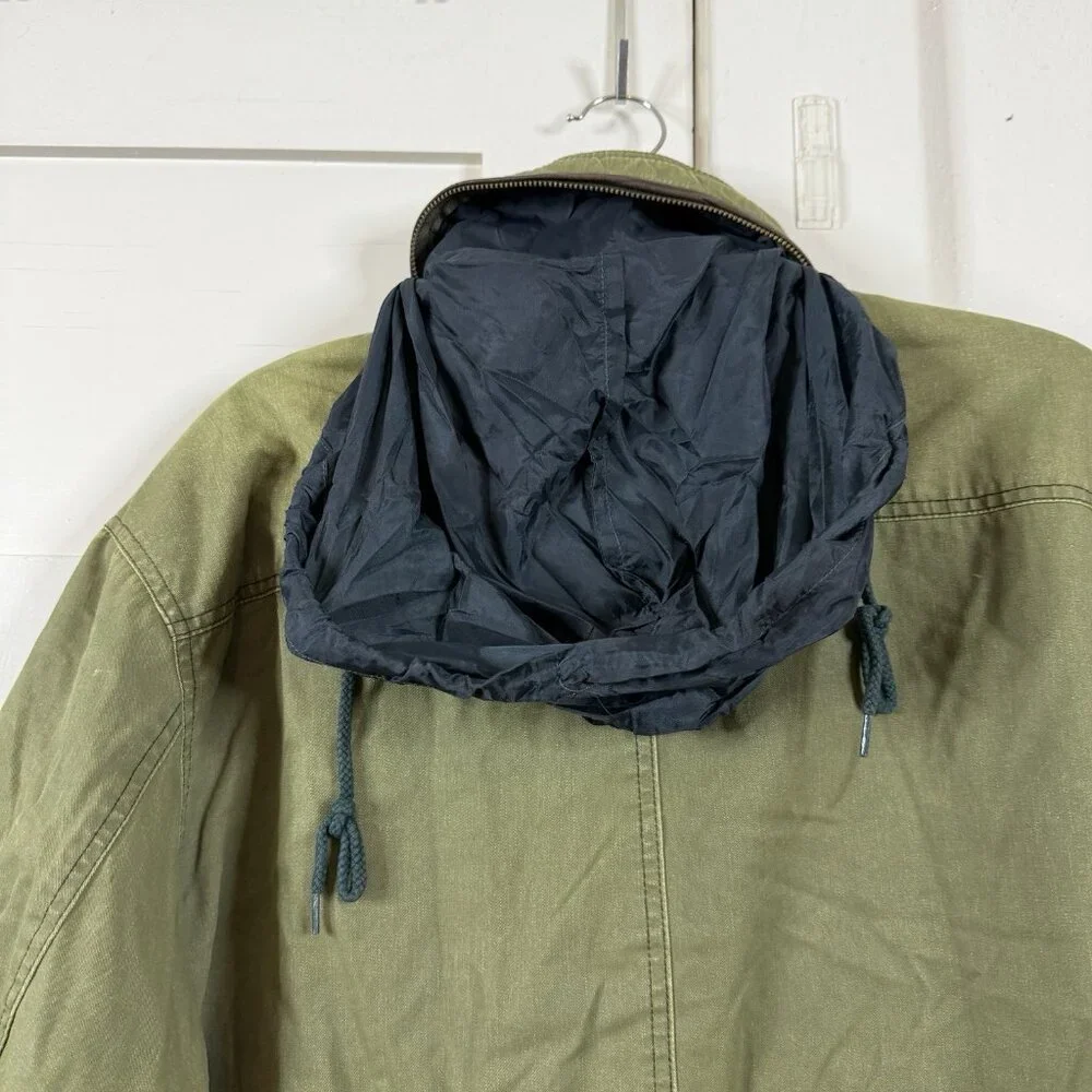 VTG Guide Series Coat Field Jacket Mens M‎ Medium Leather Trim Military Chore